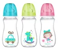 Пляшечка антиколікова Canpol Babies EasyStart Кольорові звірята 35/204 з широким отвором, 300 мл