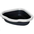 Лоток Petmax Cat Litter Corner открытый угловой для кошачьего туалета, 55х42,5х14 см.