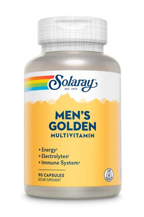 Витаминный комплекс для мужчин Solaray Men's Golden Multivitamin веганские капсулы №90