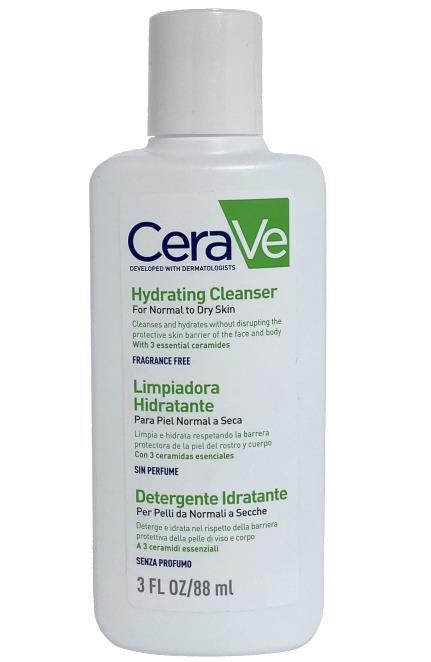 Набір CeraVe (Зволожувальна очищувальна емульсія 88 мл + Зволожувальне молочко 88 мл)