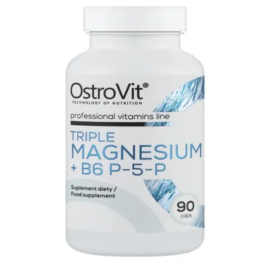 Потрійний магній + B6 P5P Ostrovit Triple Magnesium + B6 P5P капсули №90