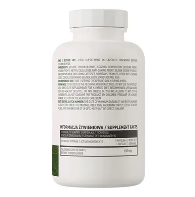 Бетаїн гідрохлорид OstroVit Betaine HCl капсули №90