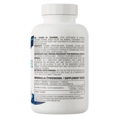 Вітамін B1 Ostrovit Thiamine B1 капсули №60