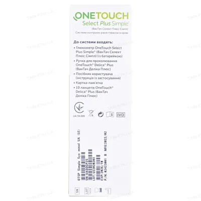 Глюкометр One Touch Select Plus Simple