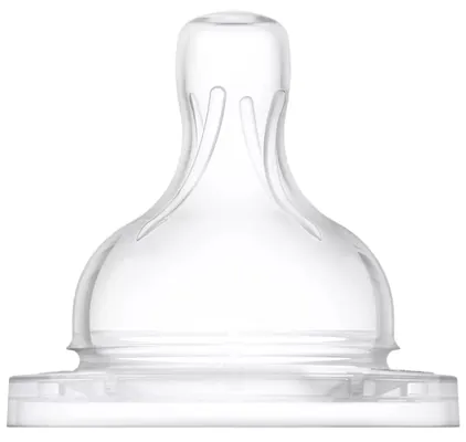 Соска силіконова Philips Avent Anti-colic SCY763/02, середній потік, від 3 місяців, 2 шт