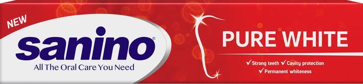 Зубна паста Sanino Pure White Відбілююча, 90 мл