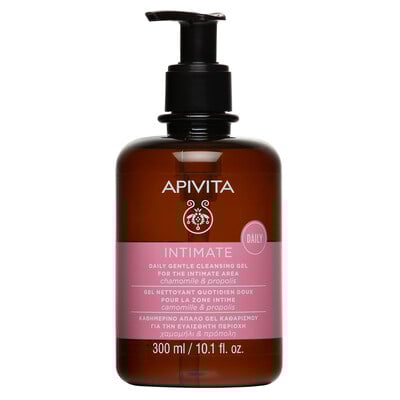 Гель для интимной гигиены Apivita Intimate Нежный очищающий для ежедневного использования, 300 мл
