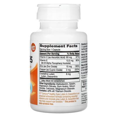 Лютеїн і зеаксантин 21st Century Lutein & Zeaxanthin, 60 капсул