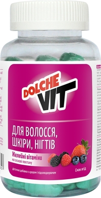 Витамины желейные Dolche Vit Для волос, кожи, ногтей на основе пектина №60