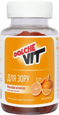 Вітаміни желейні Dolche Vit Для зору на основі пектину №60
