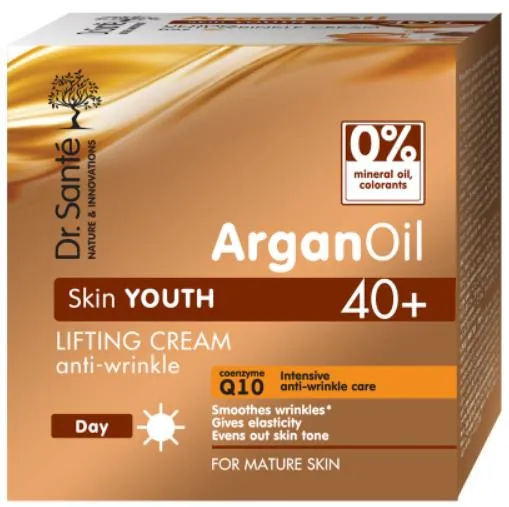 Крем-ліфтинг для обличчя Dr.Sante Argan Oil 40+ відновлюючий проти зморшок, 50 мл