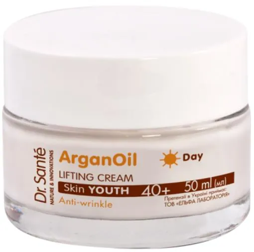 Крем-ліфтинг для обличчя Dr.Sante Argan Oil 40+ відновлюючий проти зморшок, 50 мл
