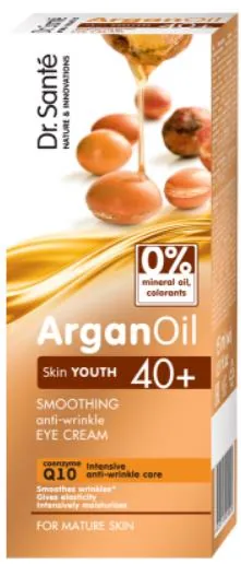 Крем для контуру очей Dr.Sante Argan Oil розгладжучий проти зморшок 40+, 15 мл