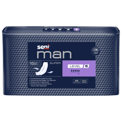Прокладки урологические Seni Man Super Level 5, 15 штук