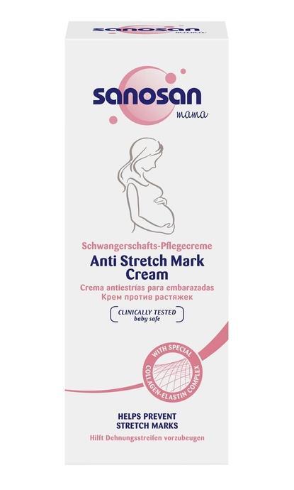 Крем Sanosan Mama против растяжек для беременных, 200 мл