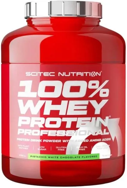 Протеїн сироватковий змішаний Scitec Nutrition 100% Whey Protein Professional фісташка - білий шоколад, 2350 г