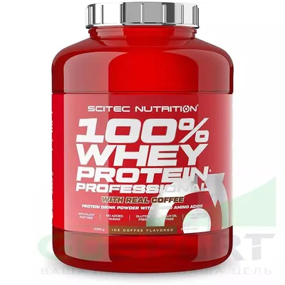 Протеїн сироватковий змішаний Scitec Nutrition 100% Whey Protein Professional льодяна кава, 2350 г