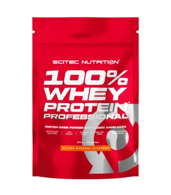 Протеїн сироватковий змішаний Scitec Nutrition 100% Whey Protein Professional солона карамель, 500 г