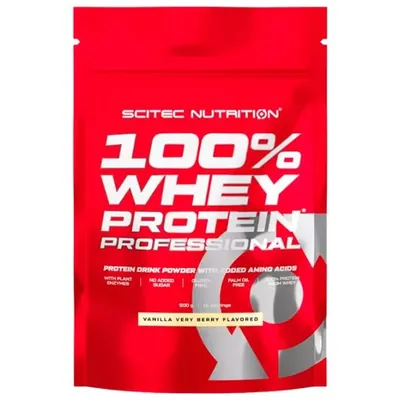 Протеїн сироватковий змішаний Scitec Nutrition 100% Whey Protein Professional ваніль-ягоди, 500 г