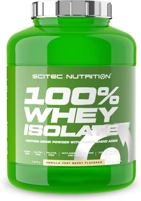 Протеїн сироватковий ізолят Scitec Nutrition 100% Whey Isolate ваніль-ягоди, 1816 г