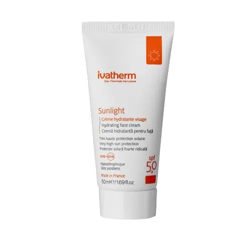 Крем сонцезахисний Ivatherm Sunlight зволожуючий SPF 50+, 50 мл