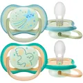 Пустушка силіконова Philips Avent Ultra Air Nighttime SCF376/18, 0-6 місяців, 2 шт