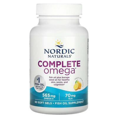 Омега-3 Nordic Naturals Complete Omega 565 мг, лимон, 60 капсул