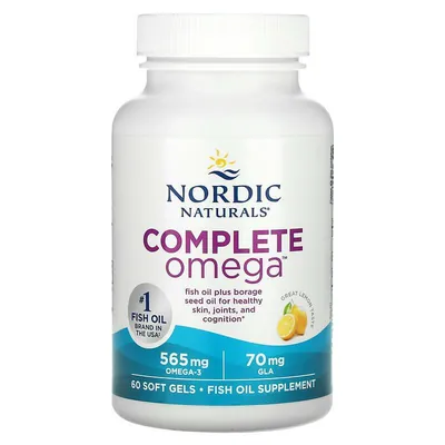 Омега-3 Nordic Naturals Complete Omega 565 мг, лимон, 60 капсул