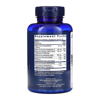 Восстановление костей + витамин K2 Life Extension Bone Restore with Vitamin K2, 120 капсул