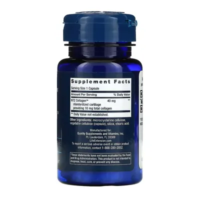 Колаген Life Extension NT2 Collagen 40 мг, 60 капсул