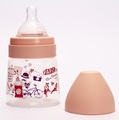 Бутылочка для кормления Lindo LI 158 с широким горлышком и силиконовой соской, 125 мл