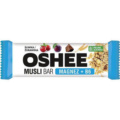 Батончик-мюслі Oshee Vitamin Musli Bar Plum Cranberry вітамінний слива та журавлина, 40 г