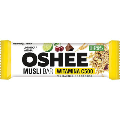 Батончик-мюслі Oshee Vitamin Musli Bar Vitamin C вітамінний вишня та лимон, 40 г