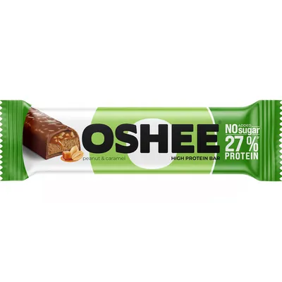 Батончик протеїновий Oshee High Protein Bar 27% протеїну, арахіс та карамель, 49 г