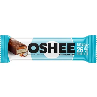 Батончик протеїновий Oshee High Protein Bar 26% протеїну, кокос та карамель, 48 г