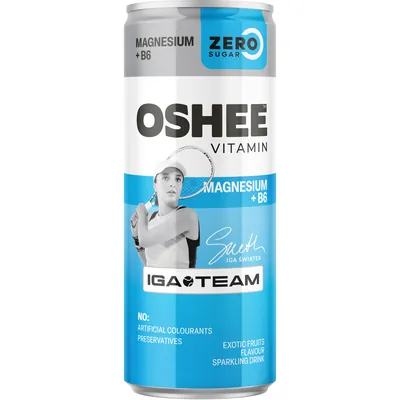Напій газований Oshee Vitamin Магній + В6, без цукру, екзотичні фрукти, 250 мл