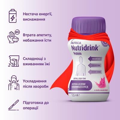 Нутридринк протеин энтеральное питание со вкусом лесных ягод по 125 мл №4