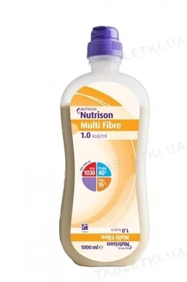 Нутрізон з харчовими волокнами Nutrison Multi Fibre рідка суміш для ентерального харчування, 1000 мл