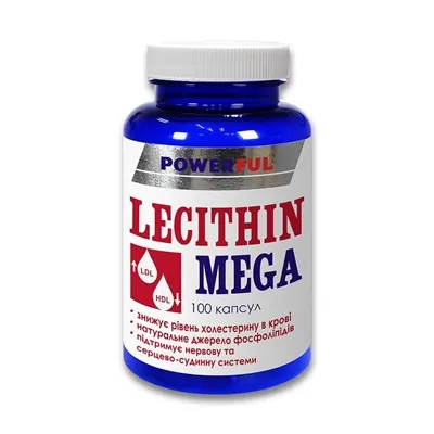 Лецитин Мега POWERFUL Lecithin Mega капсули №100