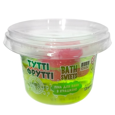 Пена для ванн Bath Sweets Тутти Фрутти с игрушкой, 120 г
