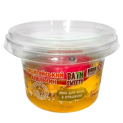 Пена для ванн Bath Sweets Сицилийский апельсин с игрушкой, 120 г