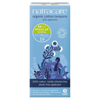 Тампоны с аппликатором Natracare Regular органические, 16 штук