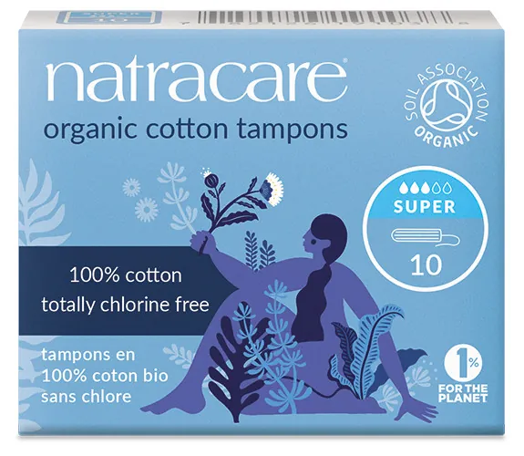 Тампони Natracare Super органічні, 10 штук