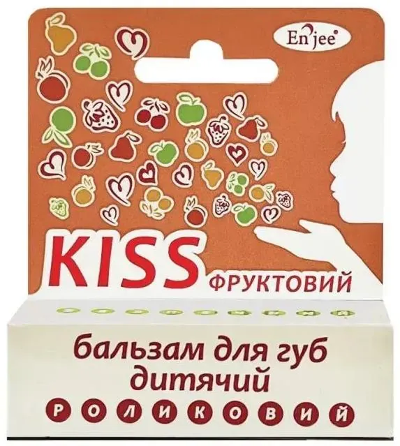 Бальзам для губ дитячий Enjee Kiss Фруктовий, 6 мл