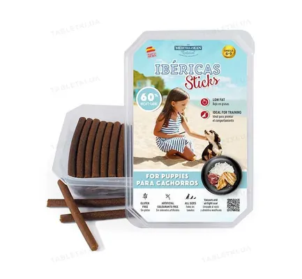 Ласощі для цуценят Mediterranean Natural IBERICAS Sticks for puppies палички, 6 штук 350 г
