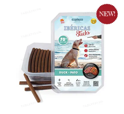 Ласощі для собак Mediterranean Natural IBERICAS Sticks Liver палички з печінкою, 6 штук 350 г