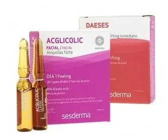 Ампули для очищення та ліфтингу Sesderma Daeses + Acglicolic Flash, для всіх типів шкіри, 2 штуки по 1,5 мл