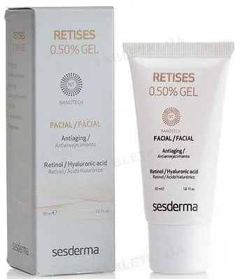 Гель для обличчя SesDerma Retises Nano 0,5% Gel Омолоджуючий, 30 мл