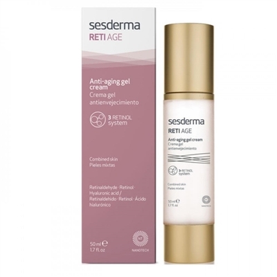 Крем-гель SesDerma Laboratories Reti Age Anti-Aging Gel Cream Проти зморшок для комбінованої шкіри, 50 мл
