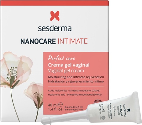 Крем-гель для интимной гигиены Sesderma Nanocare Intimate Perfect care Увлажняющий, 8 шт х 5 мл